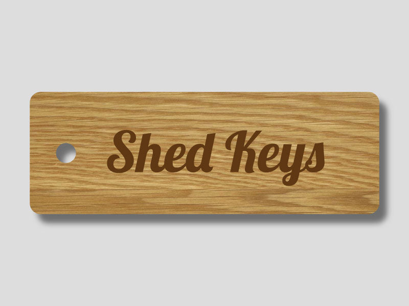 PERSONALISED GIFT | Oak Keyring