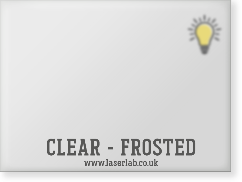 PLASTIC | Clear Acrylic - Frosted