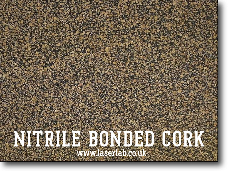 The Seal Extrusion Company Cork Rubber Sheet Gasket Material – Nitrile Bonded, 500mm X 300mm X 1.5mm, Made In UK