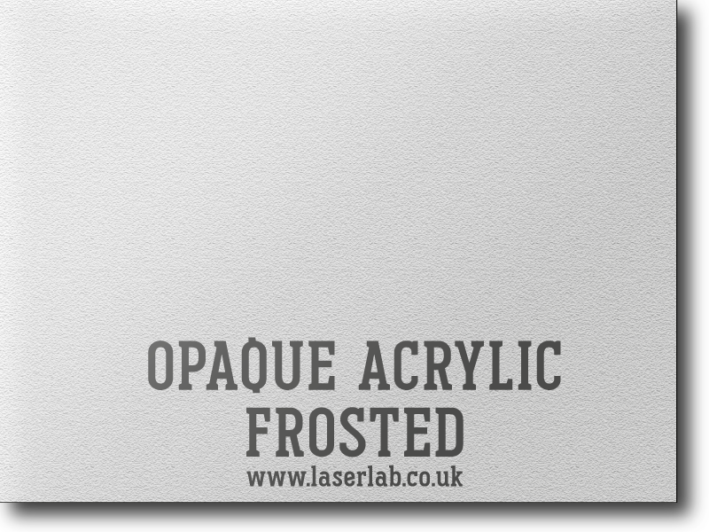 PLASTIC | Opaque Acrylic - Frosted (Matt)