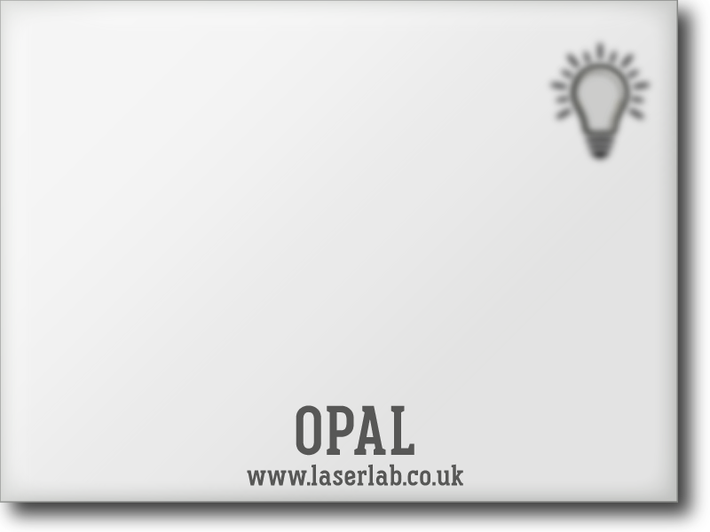 PLASTIC | Opal Acrylic - 37% Light Transmission